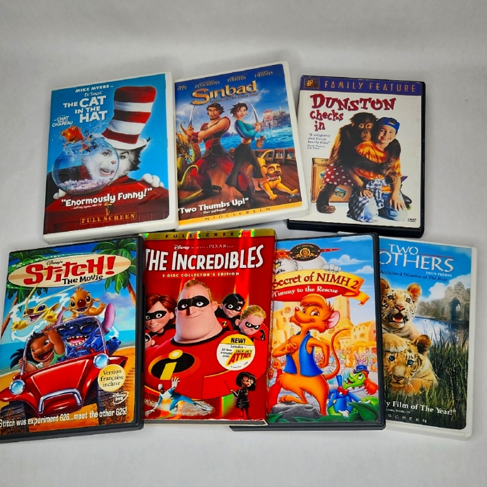 Assorted Family Movie DVD Collection